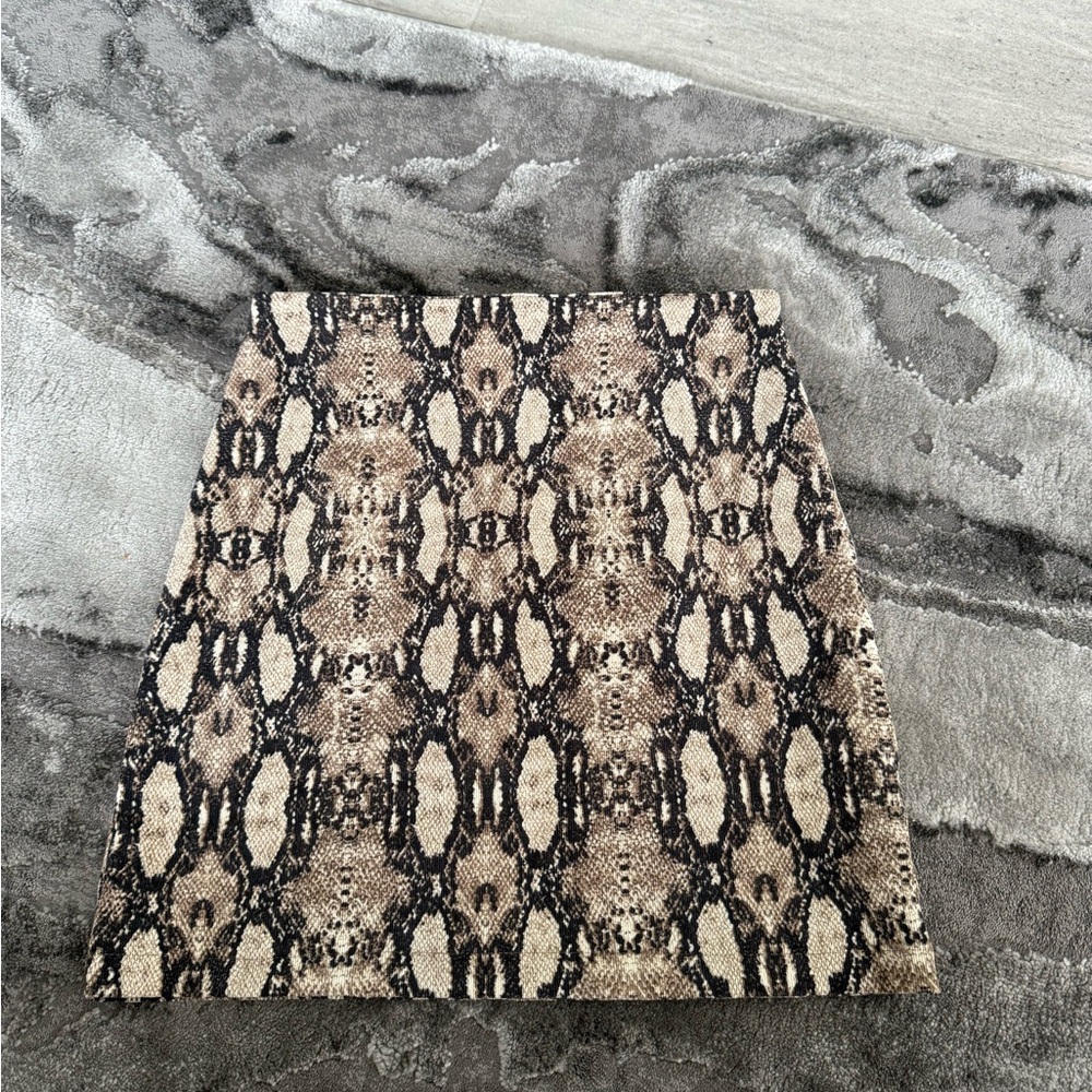Snake Print Skirt